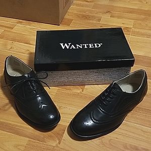 Wanted Black Oxfords womens size 9